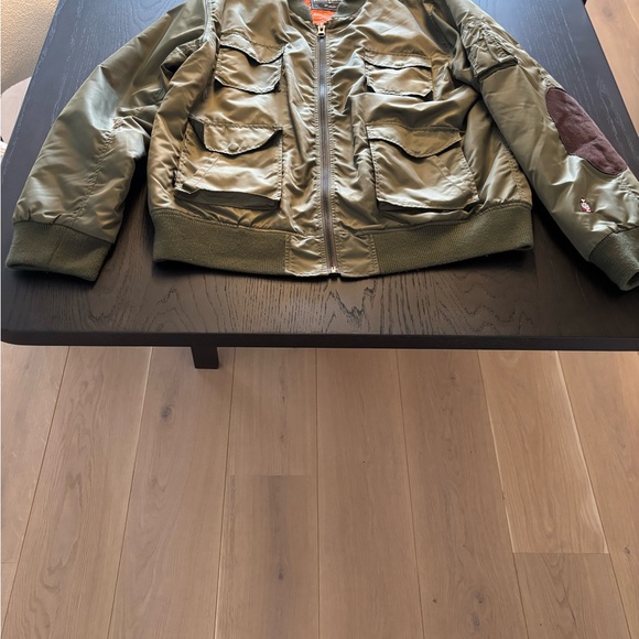 Crooks & Castles Olive Green Bomber Jacket vintage size XL - Picture 7 of 9